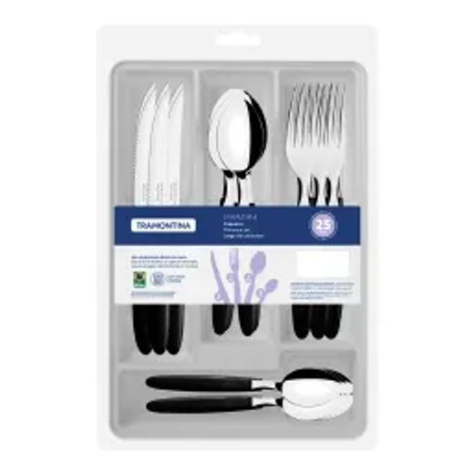 Tramontina Cutlery Tableware Set Ipanema 25Pc Blac