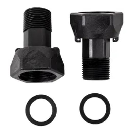 Water Meter Tail Pce Set 22Mm + Nut & Washer (Pl)