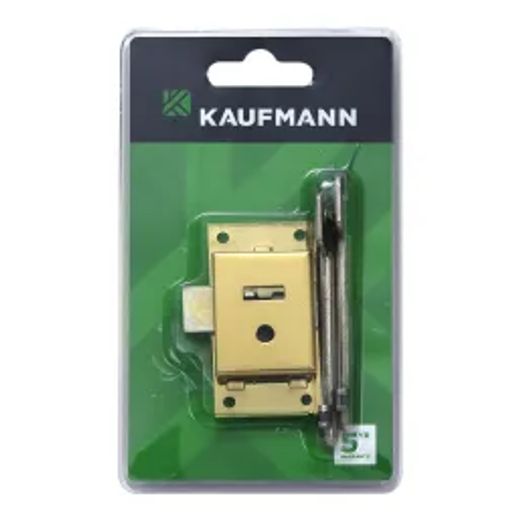 Kaufmann Lock Cupboard 64Mm Brass 2 Lever