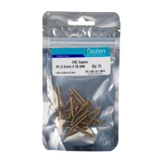 Ifasten Cbc Square No6 3.5Mmx30Mm 25 Pp