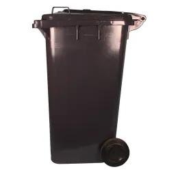 Refuse Wheely Bin Non Sabs Rec Solid Ax Black 240L