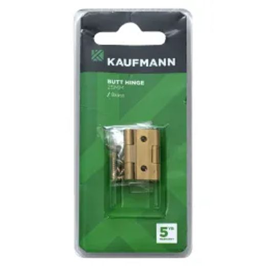 Kaufmann Butt Hinge Brass Range