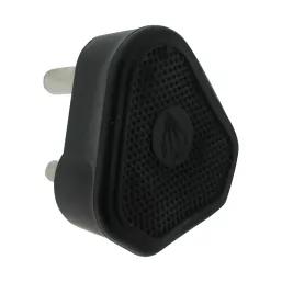 Nexus Plugtop Solid 3Pin 16A Black Rubber Compound