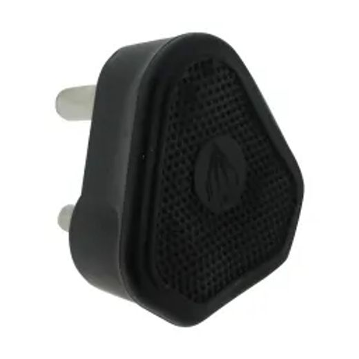 Nexus Plugtop Solid 3Pin 16A Black Rubber Compound