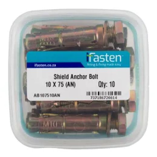 Ifasten Shield Anchor Bolt M10X75Mm 10 Pt
