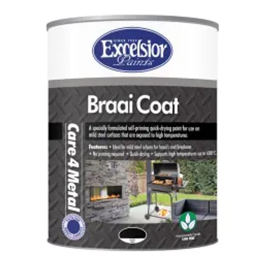 Excelsior Fire Place & Braai Cote H Heat Black 1Lt
