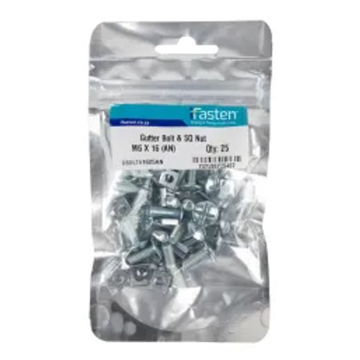 Ifasten Bolt And Nut Gutter M6X16Mm 25 Pp