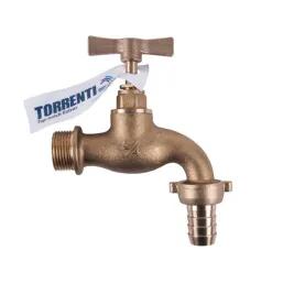 Torrenti Tap Brass Hose H Duty 15Mm
