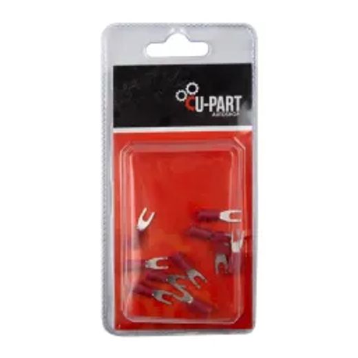 U-Part Terminal Red Fork 0.5-1.5Mm Kauf 3Mm