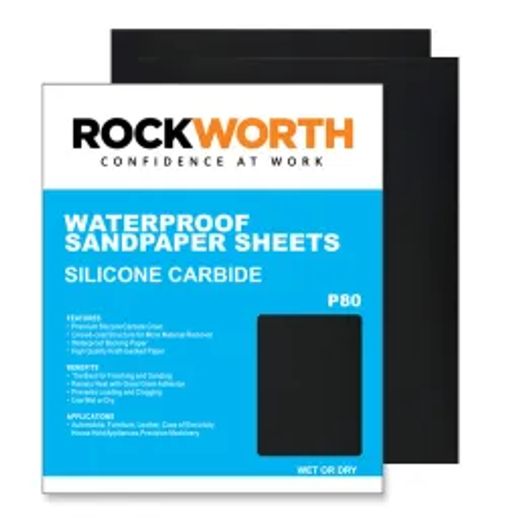 Rockworth Water Paper Sheets - P60 (50 Pack)