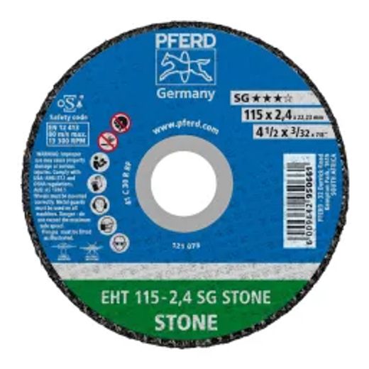 Pferd Cutting Disc Stone Flat 115Mm X2.4Mm Sg