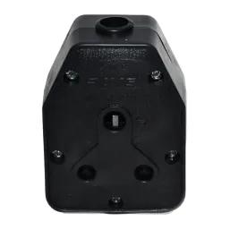 Nexus Janus Coupler Dbl Rubber 16A Black