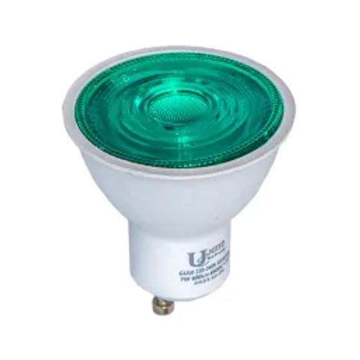 United Electrical Downlight Led Gu10 Green 7W