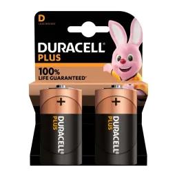 Duracell Battery Plus Alkaline D 2 Pack