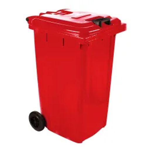 Refuse Wheely Bin Non Sabs Recyc Virgin Red 240L