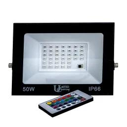 United Electrical Rgb Floodlight 50W With Remote