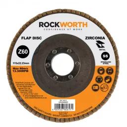 Rockworth Flap Disc 115Mm Zirconia Oxide P60