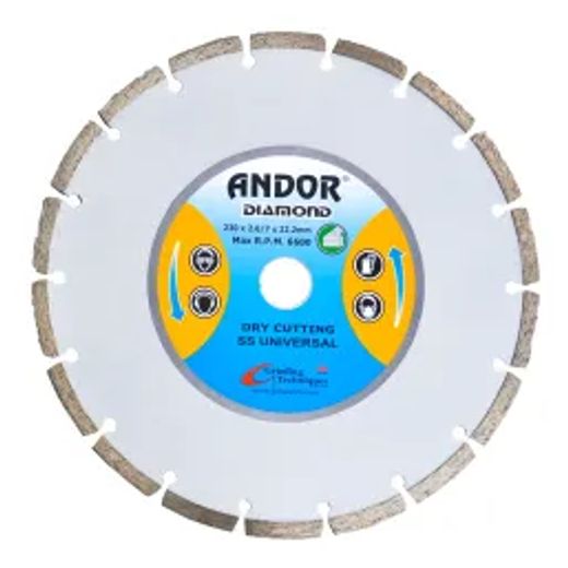 Andor Diamond Disc Segmented Ss 230X2.6 7Mm