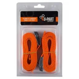 U-Part Tie Down Set Cambuckle 25Mm 2.5M 2Pc
