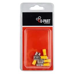 U-Part Terminal Yellow Female Rec Push On 4.0-6.0M