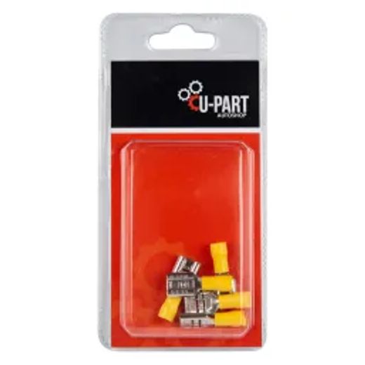 U-Part Terminal Yellow Female Rec Push On 4.0-6.0M