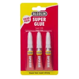 Alcolin Super Glue 3 X 3G Value Pack