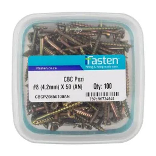 Ifasten Cbc Pozi No8 4.2Mmx50Mm 100 Pt