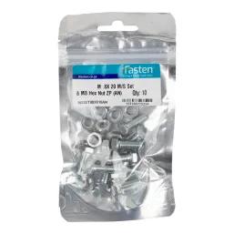 Ifasten Set Screw Ms And Nut Zp M8X20Mm 10 Pp