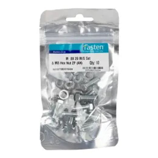 Ifasten Set Screw Ms And Nut Zp M8X20Mm 10 Pp