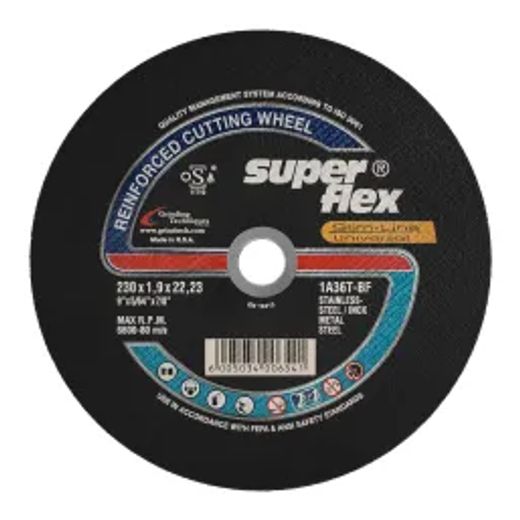 Superflex Cutting Disc 2In1 Flat 230X1.9Mm 1A36T B