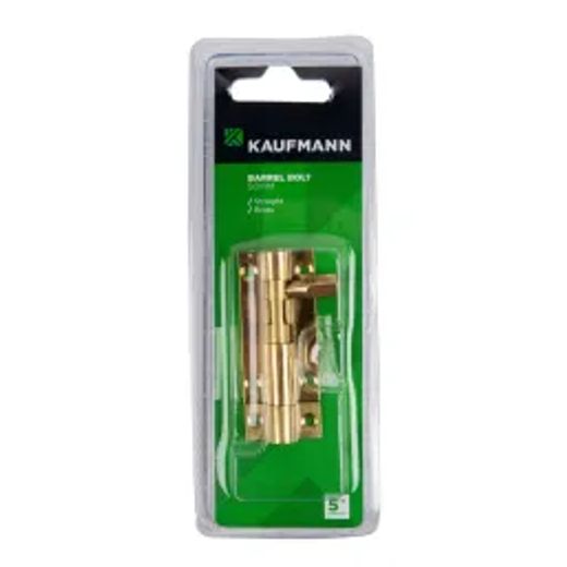 Kaufmann Barrel Bolt 50Mm Solid Brass Straight