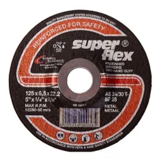 Superflex Grinding Disc Dome Steel 125X6.5Mm