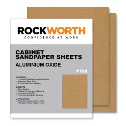 Rockworth Cabinet Sanding Sheets - P100 (50 Pack)