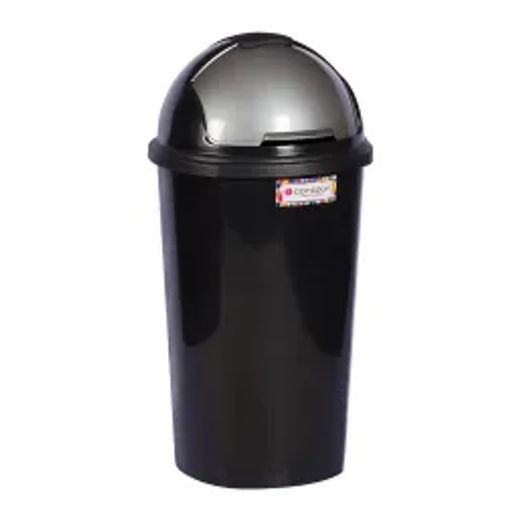 Contour Dust Bin Round 50L Black