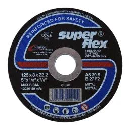 Superflex Cutting Disc Flat Steel 125X3Mm