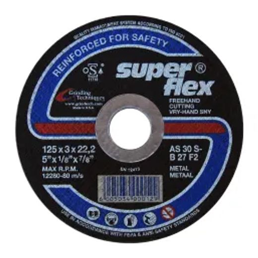 Superflex Cutting Disc Flat Steel 125X3Mm