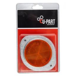 U-Part Reflector Round Amber 76Mm 2Pk