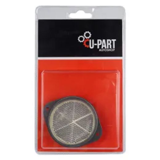 U-Part Reflector Flange White 60Mm 2Pk