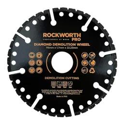 Rockworth Pro Diamond Demolition Wheel 115Mm