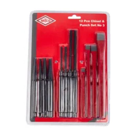 Mitco Chisel & Punch Set No 3 Packed