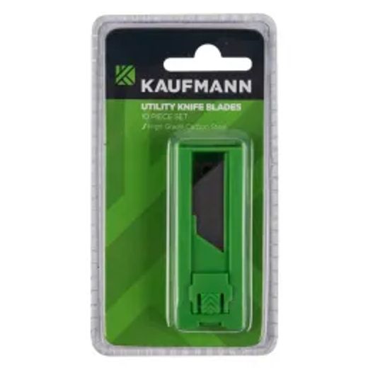Kaufmann Utility Knife Blades Set In Holder 10 Pce