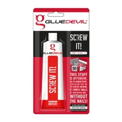 Gluedevil Screw It! Just Glue It B P White 90Ml