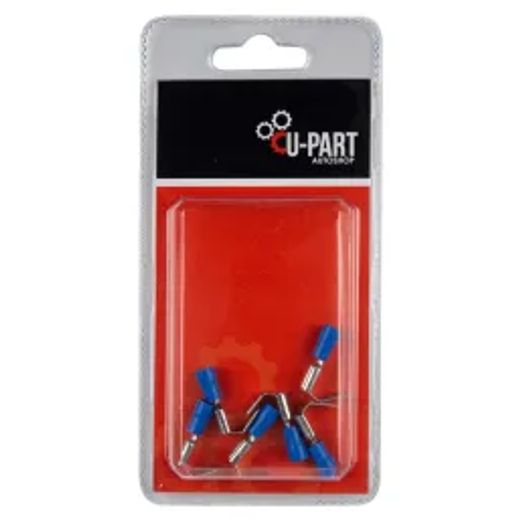U-Part Terminal Blu Piggy Back 1.5-2Mm 6.3Mm