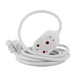 Nexus Extension Cord White Dbl 5M 1.5Mm 16A