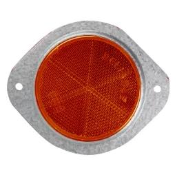 Round Reflector Amber 76Mm