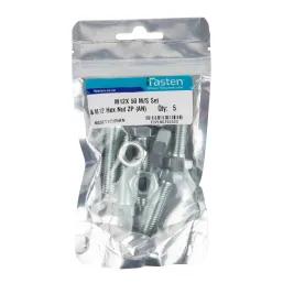 Ifasten Set Screw Ms And Nut Zp M12X50Mm 5 Pp