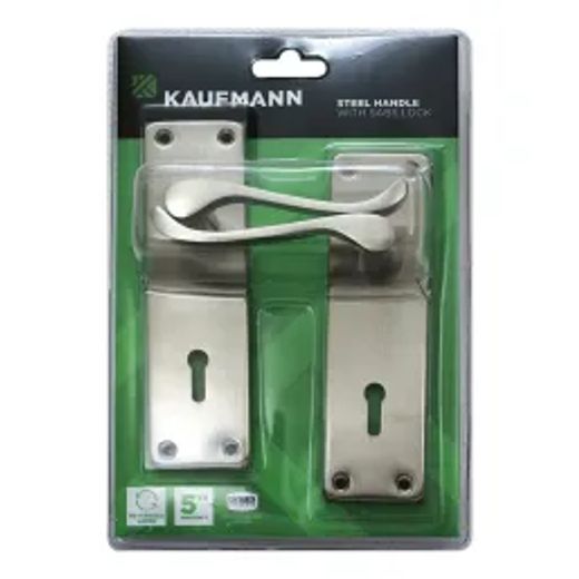 Kaufmann Lockset 2L Ms 6Inch Victorian Scroll Sn