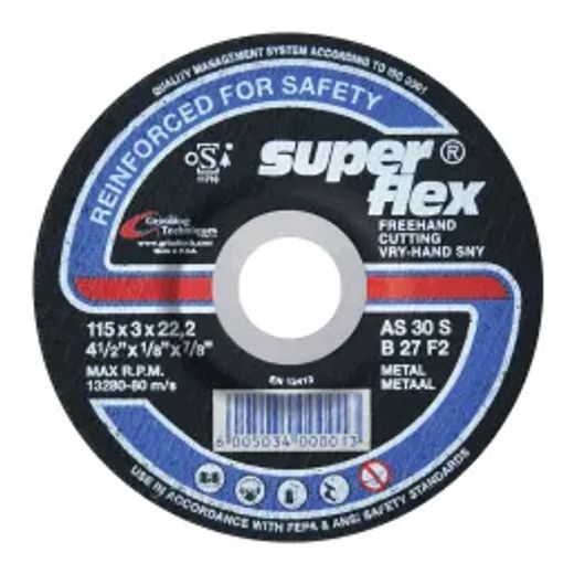 Superflex Cutting Disc Dome Steel 115X3Mm