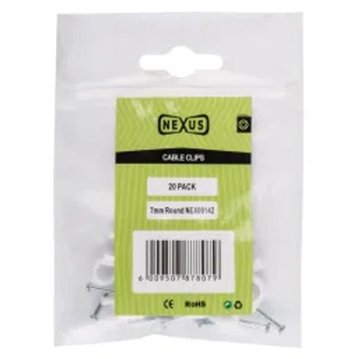 Nexus Cable Saddle Round 7Mm 20