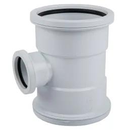 Waste Junction Red 87.5Deg Sv Pl 110X50Mm Sabs